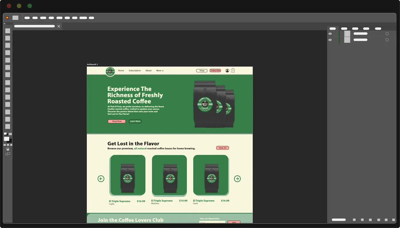 Website prototyping to visualize custom branding