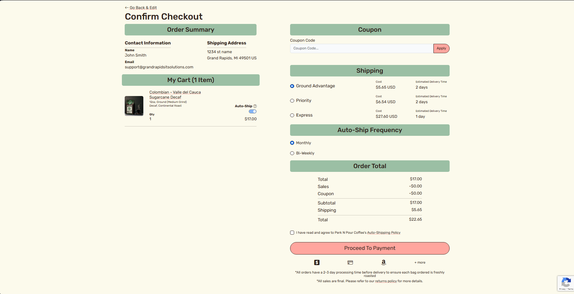 Real-time shipping cost predictions for e-commerce