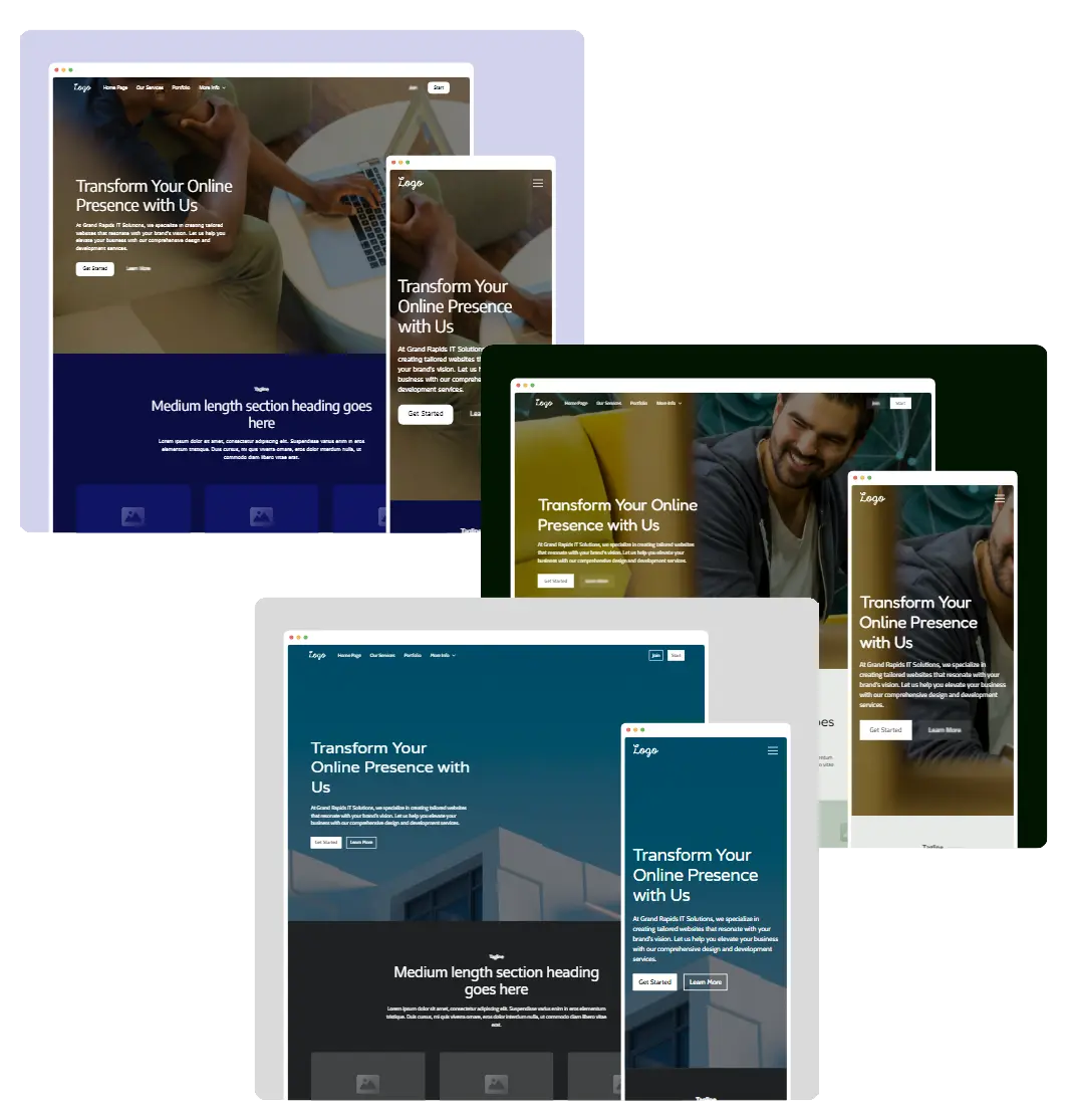 Custom website design servies & branding
