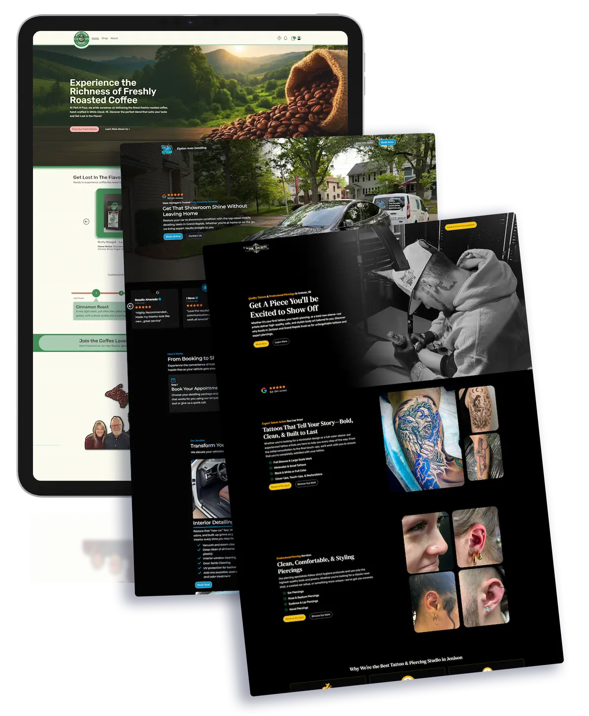 High-performance custom web design results