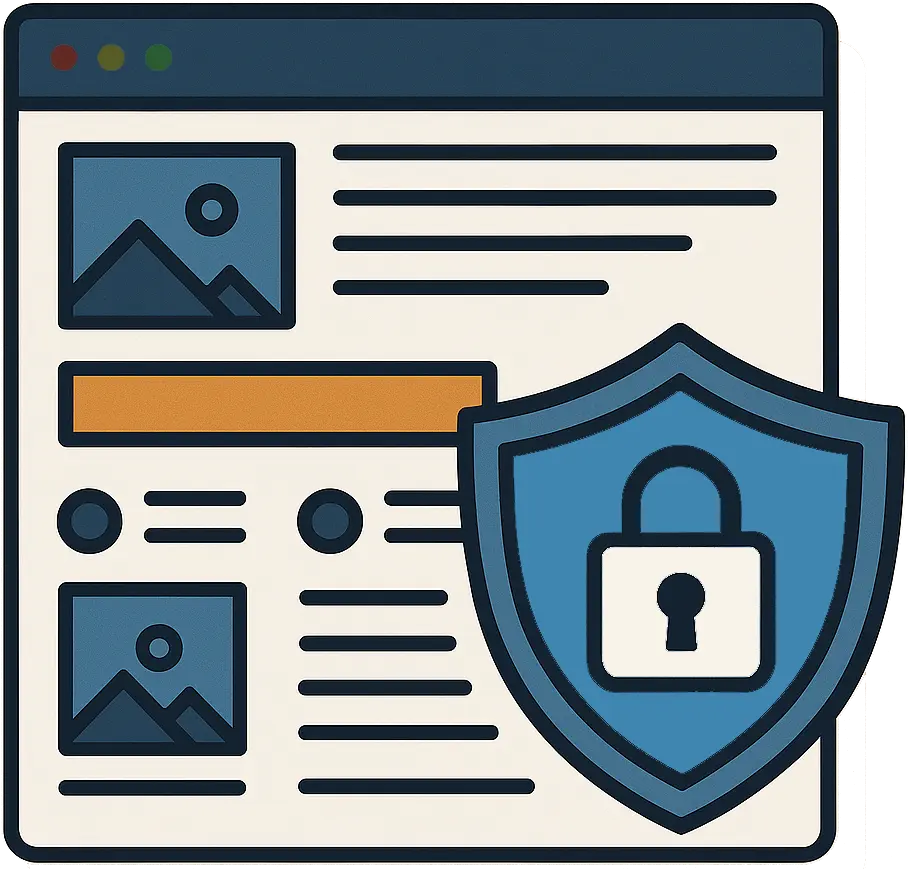 Secure website hosting
