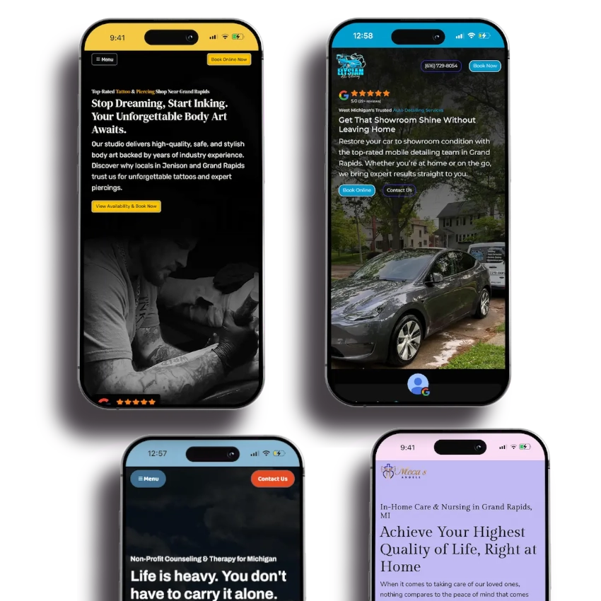 High-performance custom web design results